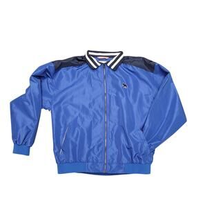 The Normal Brand Colorblock Windbreaker Jacket M Blue Red Tan Retro Preppy